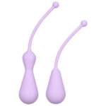 KEGEL SET SILICONE WEIGHTED KEGEL EXERCISERS - PURPLE