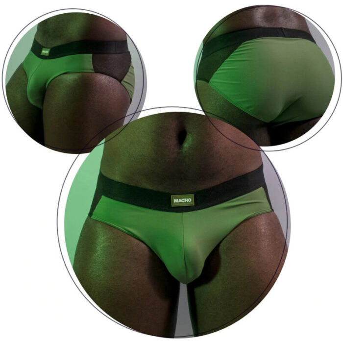 MACHO MS23V BRIEF GREEN COLORS S/M