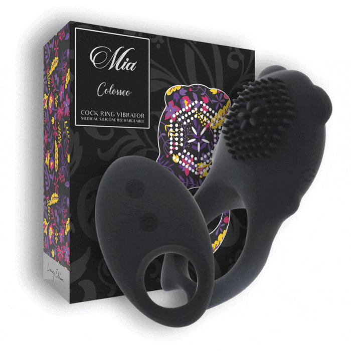 MIA COLOSSEO COCK RING REMOTE CONTROL BLACK