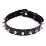 OHMAMA FETISH COLLAR SPIKES PUNK COLLAR