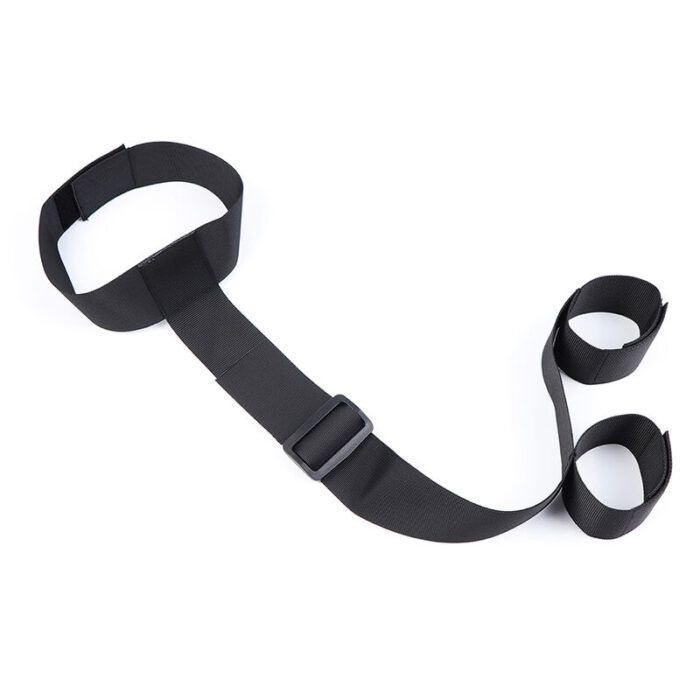 OHMAMA FETISH ENYLON COLLAR WITH BACK WRIST RESTRAINTS