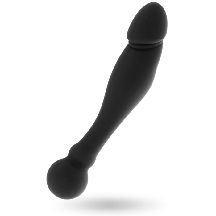 OHMAMA FLEXIBLE DOUBLE STIMULATING DILDO 18 CM