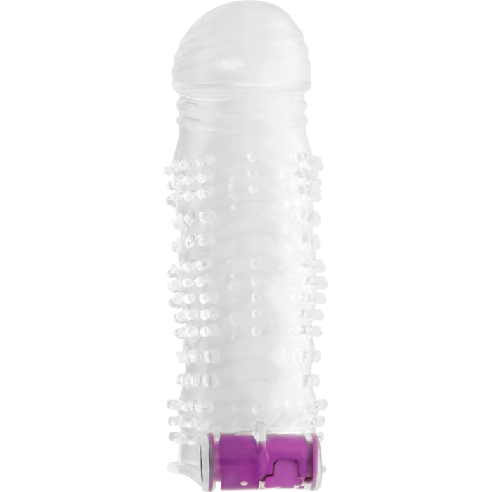 OHMAMA TEXTURED PENIS SLEEVE WITH VIBRATING BULLET