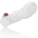 OHMAMA TEXTURED PENIS SLEEVE WITH VIBRATING BULLET