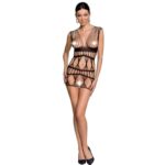 PASSION WOMAN BS089 BODYSTOCKING - BLACK ONE SIZE
