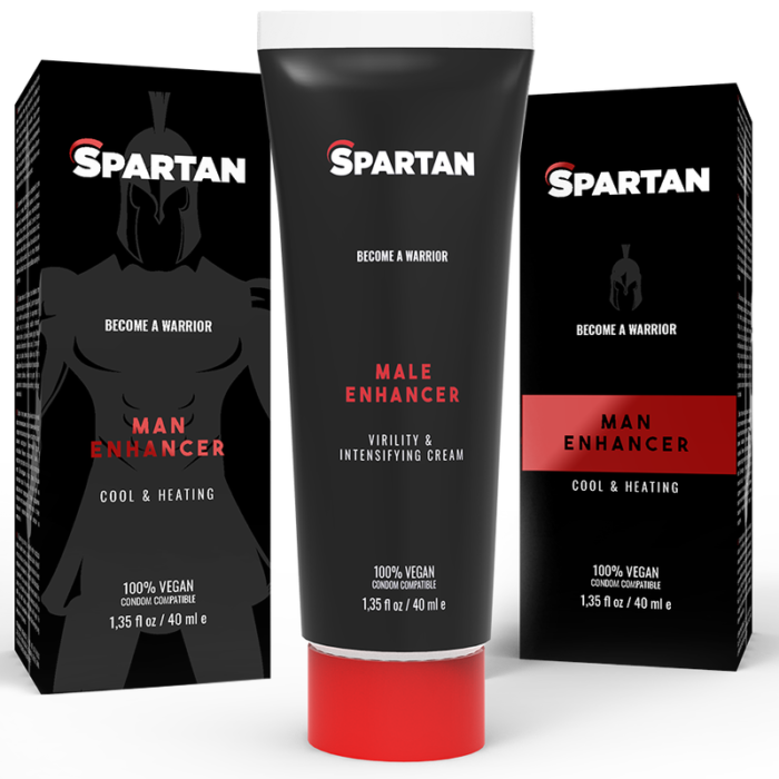 SPARTAN COUPLE GEL VIRILITY AND INSENSIFYING 100% VEGAN CREAM