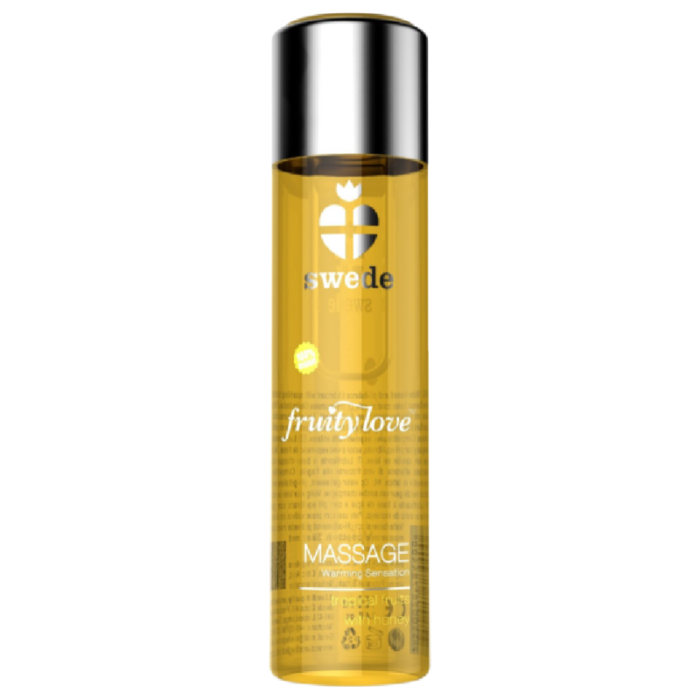 SWEDE FRUITY LOVE WARMING EFFECT MASSAGE OIL TROPICAL FRUITY WITH HONEY 120 ML.